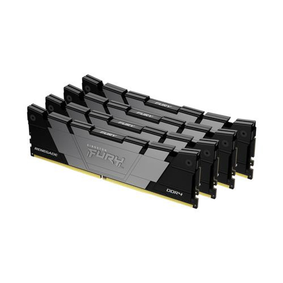 Kingston Technology FURY 32 Go 3200 MT/s DDR4 CL16 DIMM (Kits de 4) Renegade Black - KF432C16RB2K4/32 Kingston Technology FURY 32 Go 3200 MT/s DDR4 CL16 DIMM (Kits de 4) Renegade Black - KF432C16RB2K4/32