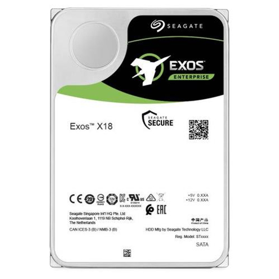 Seagate Exos X18 disque dur 18 To 7200 tr/min 256 Mo 3.5" SAS - ST18000NM005J Seagate Exos X18 disque dur 18 To 7200 tr/min 256 Mo 3.5" SAS - ST18000NM005J