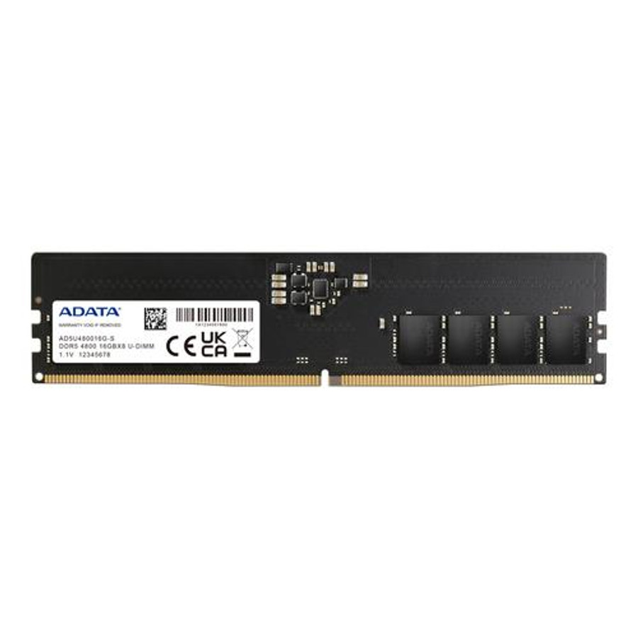 ADATA  module de mémoire 16 Go 1 x 16 Go DDR5 4800 MHz ECC - AD5U480016G-S ADATA  module de mémoire 16 Go 1 x 16 Go DDR5 4800 MHz ECC - AD5U480016G-S