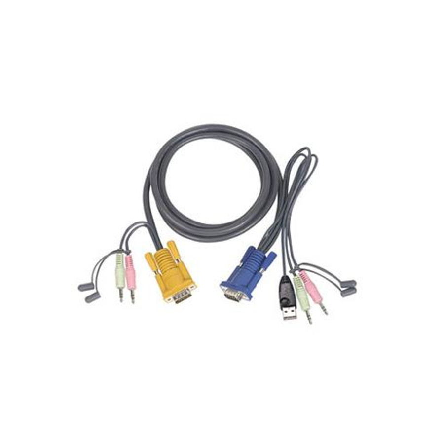 iogear  KVM USB Cable With Audio câble kvm Gris 5 m - G2L5305U iogear  KVM USB Cable With Audio câble kvm Gris 5 m - G2L5305U