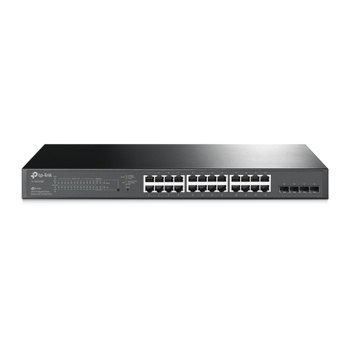 TP-Link TL-SG2428P commutateur réseau Géré L2/L2+ Gigabit Ethernet (10/100/1000) Connexion Ethernet, supportant l'alimentation via ce port (PoE) 1U Noir