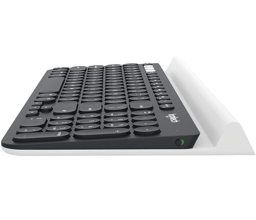 920-008149 Logitech K780 clavier RF sans fil + Bluetooth QWERTY Anglais Noir, Blanc