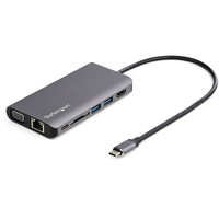 StarTech.com Adaptateur multiport - USB Type-C vers HDMI / VGA - Power Delivery de 100 W - SD - Audio et micro - Mini dock USB-C - Câble hôte de 30 cm - MacBook Pro, Dell, Lenovo, Surface, HP, Chromebook