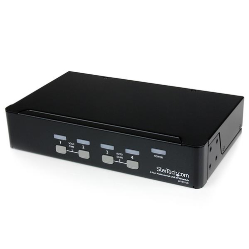 StarTech.com Commutateur KVM 4 Ports VGA USB, Montage en Rack - Switch KVM - 1920x1440