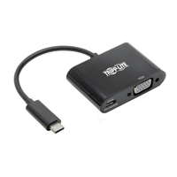 Tripp Lite U444-06N-VB-C câble vidéo et adaptateur 0,15 m USB Type-C VGA (D-Sub) + USB Type-C Noir