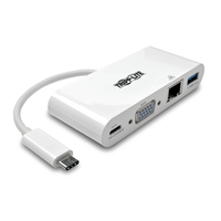 Tripp Lite U444-06N-VGU-C câble vidéo et adaptateur 0,15 m USB Type-C VGA (D-Sub) Blanc