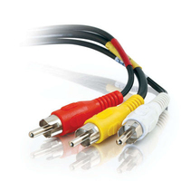C2G 25ft Value Series RCA Type Audio Video Cable câble video composite 7,62 m Noir
