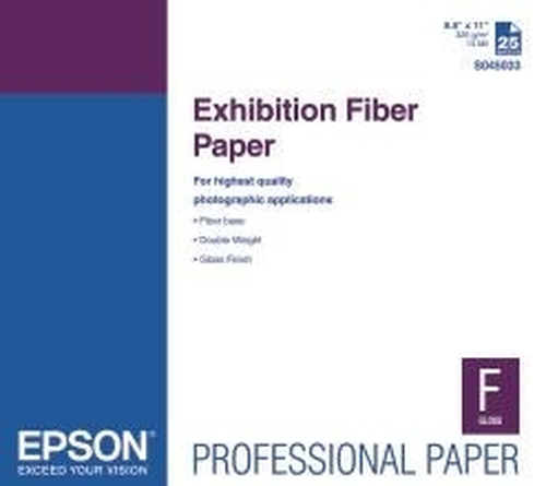 S045037 Epson Exhibition Fiber Paper 13" x 19" média grand format