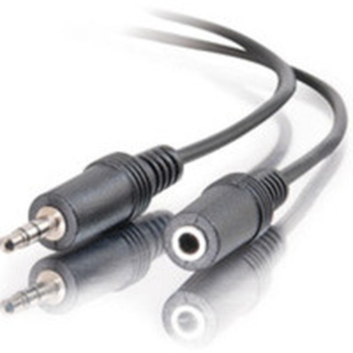 40407 C2G 6ft 3.5mm Stereo Audio Extension Cable M/F câble audio 1,8 m 3,5mm Noir