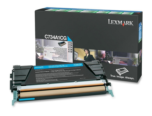 C734A1CG Lexmark C734A1CG Cartouche de toner 1 pièce(s) Original Cyan