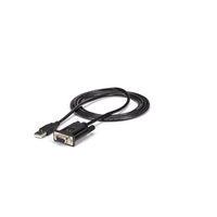 StarTech.com Câble adaptateur DCE USB vers série RS232 DB9 null modem 1 port avec FTDI