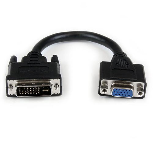 DVIVGAMF8IN StarTech.com Câble adaptateur DVI vers VGA de 20cm - Convertisseur DVI-I vers HD15 - M/F