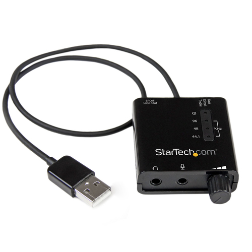 ICUSBAUDIO2D StarTech.com Carte son externe USB avec audio SPDIF numérique - Convertisseur DAC USB audio