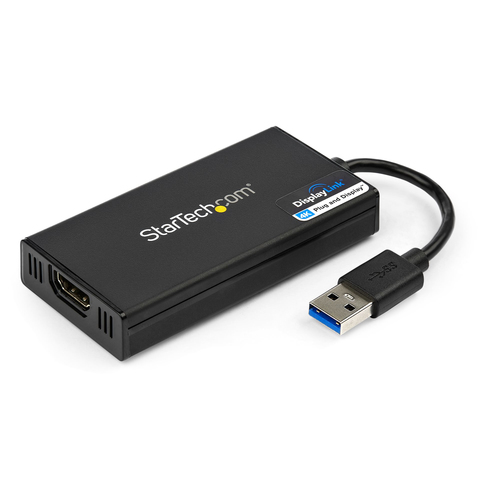 StarTech.com Adaptateur vidéo multi-écrans USB 3.0 vers HDMI - Carte graphique externe certifié DisplayLink - Ultra HD 4k