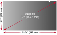 Viewsonic VSPF2700 filtre anti-reflets pour écran et filtre de confidentialité Filtre de confidentialité sans bords pour ordinateur 68,6 cm (27")