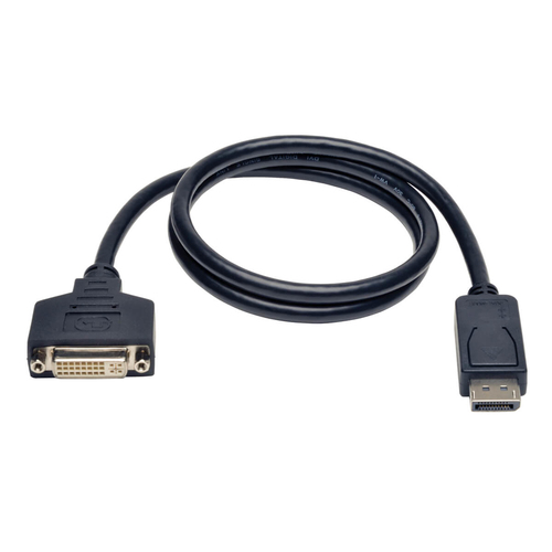Tripp Lite P134-003 câble vidéo et adaptateur 1 m DisplayPort DVI-I Noir