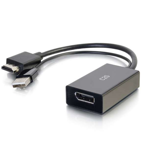 C2G 22323 câble vidéo et adaptateur DisplayPort HDMI + USB Noir