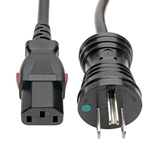 Tripp Lite P006-L06-HG10 câble électrique Noir 1,8 m NEMA 5-15P IEC C13