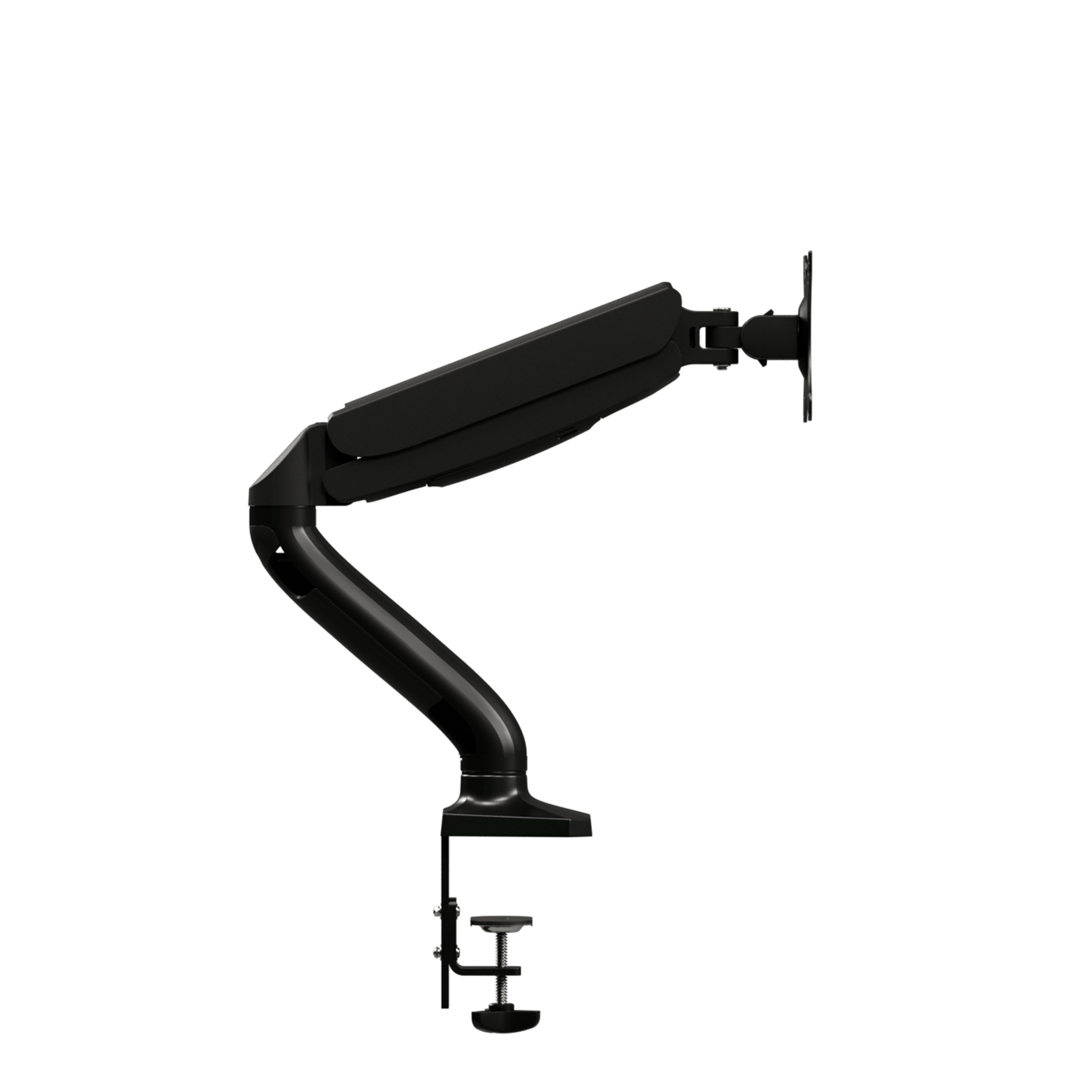 AOC AS110D0 Single Arm 80 cm (31.5") Pince/boulon Noir