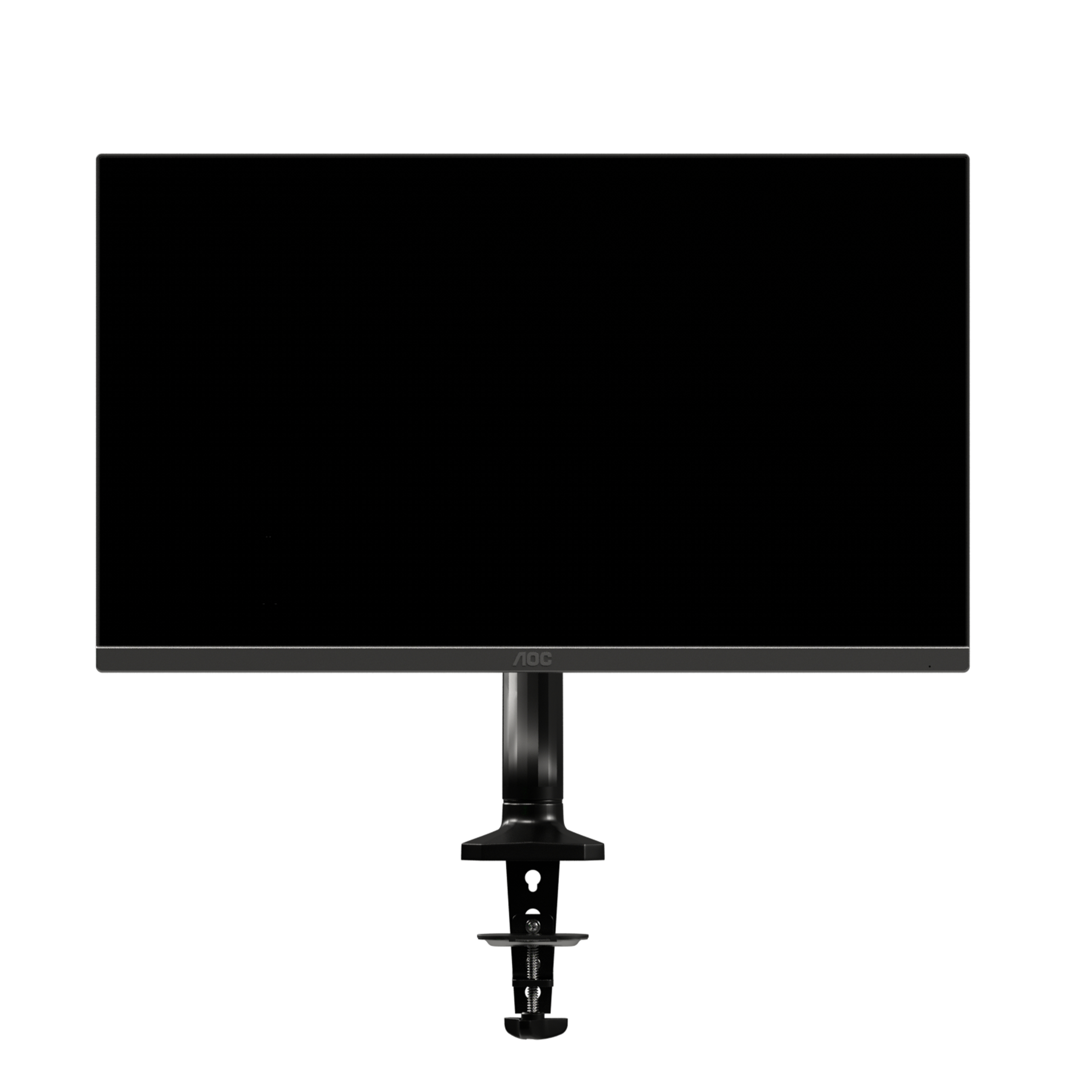 AOC AS110D0 Single Arm 80 cm (31.5") Pince/boulon Noir