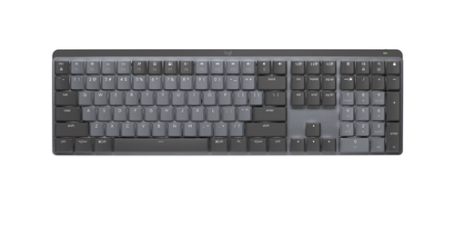 Logitech MX Mechanical clavier RF sans fil QWERTY Anglais américain Graphite, Gris