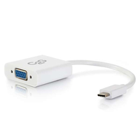 C2G USB3.1-C/VGA adaptateur graphique USB 1920 x 1200 pixels Blanc