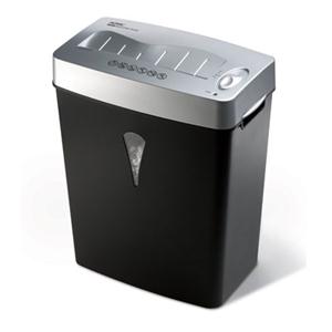 29366Y Royal MC500 5 Sheet Micro Cut Paper Shredder.  Shreds a single paper into 4mm x 10mm Cuts.  Will shred credit Cards.  4 gallon wastebasket with lift-off head.  Home and Home office usage.  Black/Siler.