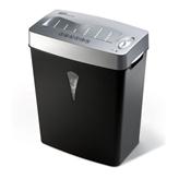 29366Y Royal MC500 5 Sheet Micro Cut Paper Shredder.  Shreds a single paper into 4mm x 10mm Cuts.  Will shred credit Cards.  4 gallon wastebasket with lift-off head.  Home and Home office usage.  Black/Siler.