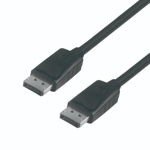 901211 6.56 ft DisplayPort A/V Cable for Audio/Video Device, Monitor, Projector - First End: 1 x DisplayPort Male Digital Audio/Video - Second End: 1 x DisplayPort Male Digital Audio/Video - Nickel Plated Connector - Black