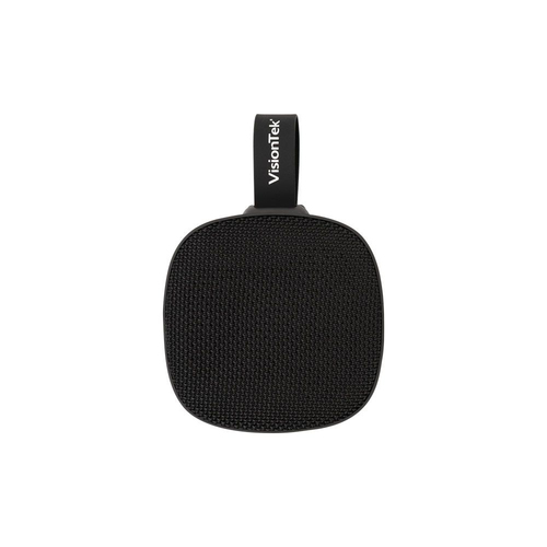901313 VisionTek SoundCube Wireless Bluetooth Speaker in Black, IPX7 Waterproof Rating, BT 5.0, MicroSD Card Slot, 30 Foot (10 Meter) Range, TWS Pairing Technology, Built-In Microphone for Hands-Free Calling