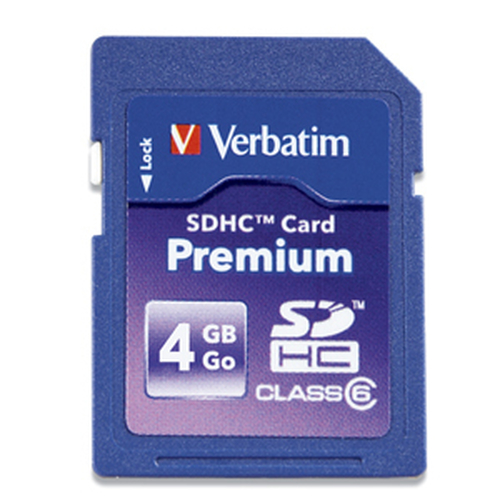 Verbatim Premium SDHC Card™ 4GB 4 Go