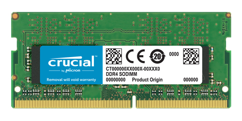 CT16G4SFD824A 16GB DDR4 2400 MT/s (PC4-19200) CL17 DR x8 Unbuffered SODIMM 260pin
