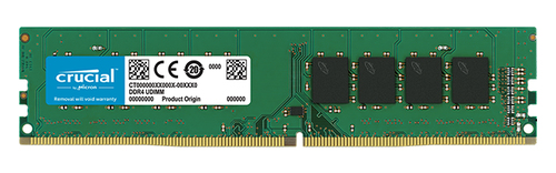 CT4G4DFS824A 4GB DDR4 2400 MT/s (PC4-192000) CL17 SR x8 Unbuffered DIMM 288pin