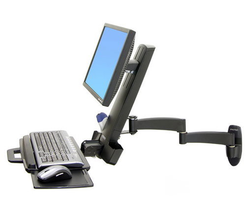 Ergotron 200 Series Combo Arm 61 cm (24") Noir