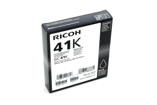 405761 RICOH GC41K BLACK INK TANK FOR USE IN AFICIO SG3100SNW SG3110DN SG3110DNW SG7199