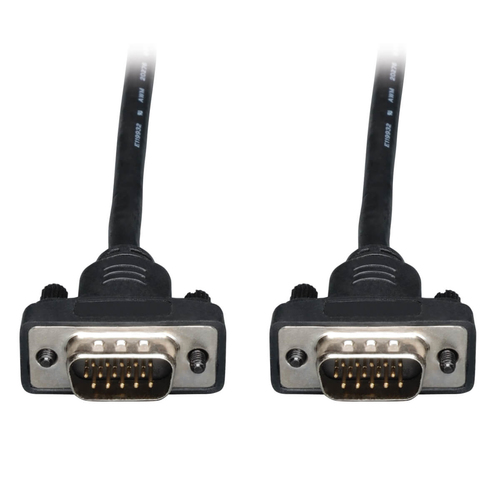 P502-010-SM Low-Profile VGA Coaxial High-Resolution Monitor Cable with RGB Coaxial (HD15 M/M