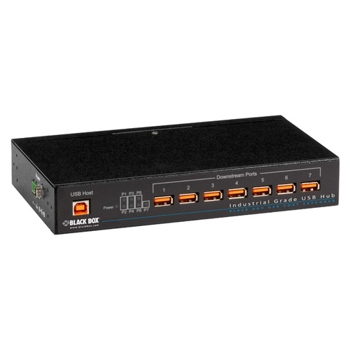 Black Box ICI207A hub & concentrateur 480 Mbit/s Noir
