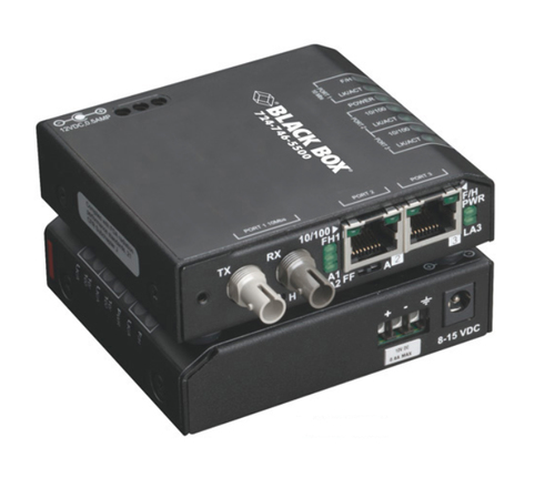 Black Box LBH100A-H-SC commutateur réseau L2 Fast Ethernet (10/100) Noir