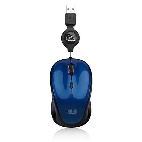 IMOUSE S8L BLUE COLOR WITH RETRACTABLE USB CABLE
