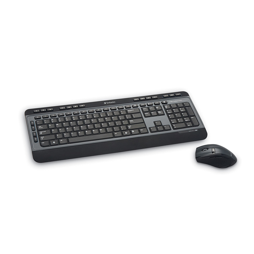 Verbatim 99788 clavier Souris incluse RF sans fil Noir, Gris