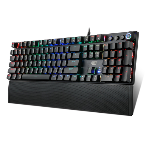 AKB-650EB Adesso USB Gaming Keyboard with Detachable Magnetic Palmrest, Blue  Mechanical S