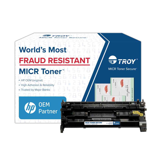 02-CF258A-001 TROY M404/M406/M428 (CF258A) MICR TONER SECURE CARTRIDGE (3,000 PG YLD)