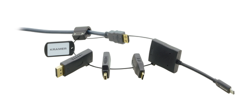 Kramer Electronics AD-RING-5 câble vidéo et adaptateur 0,45 m Noir