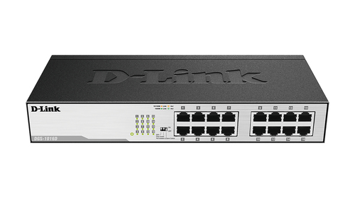 DGS-1016D Unmanaged Gigabit Switch. 16-port Gigabit Ethernet Rackmount Switch.Limited Life