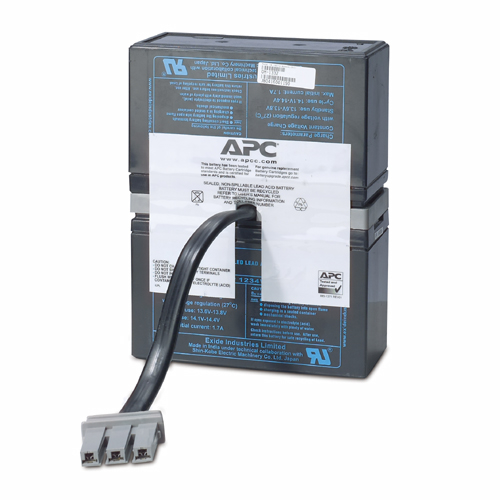 RBC33 APC RBC33. Battery technology: Sealed Lead Acid (VRLA). Dimensions (WxDxH): 149 x 64 x 197 mm. Weight: 5.33 kg
