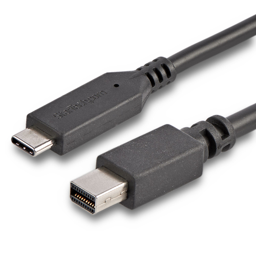 CDP2MDPMM6B 1.8m / 6 ft USB-C to Mini DisplayPort Cable - USB C to mDP Cable - 4K 60Hz - Black