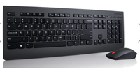 Lenovo 4X30H56796 clavier Souris incluse RF sans fil QWERTY Anglais américain Noir