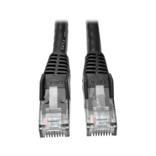 N201-010-BK Tripp Lite Cable N201-010-BK 10ft. Cat6 Gigabit Black Snagless Patch Cable RJ45