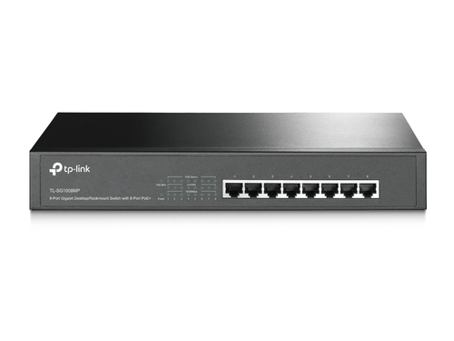 TL-SG1008MP TP-Link TL-SG1008MP Non-géré Gigabit Ethernet (10/100/1000) Connexion Ethernet, supportant l'alimentation via ce port (PoE) 1U Noir