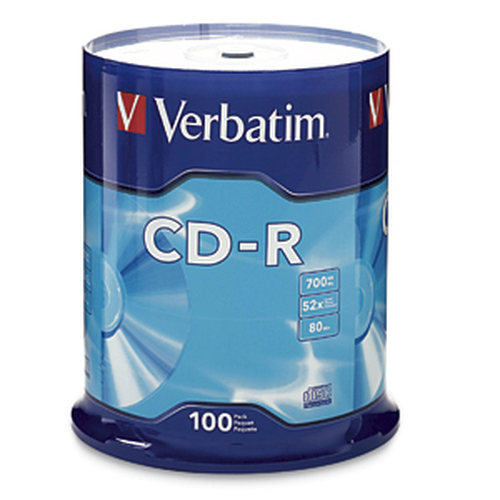 94554 Verbatim Standard 120mm CD-R Media 700 Mo 100 pièce(s)